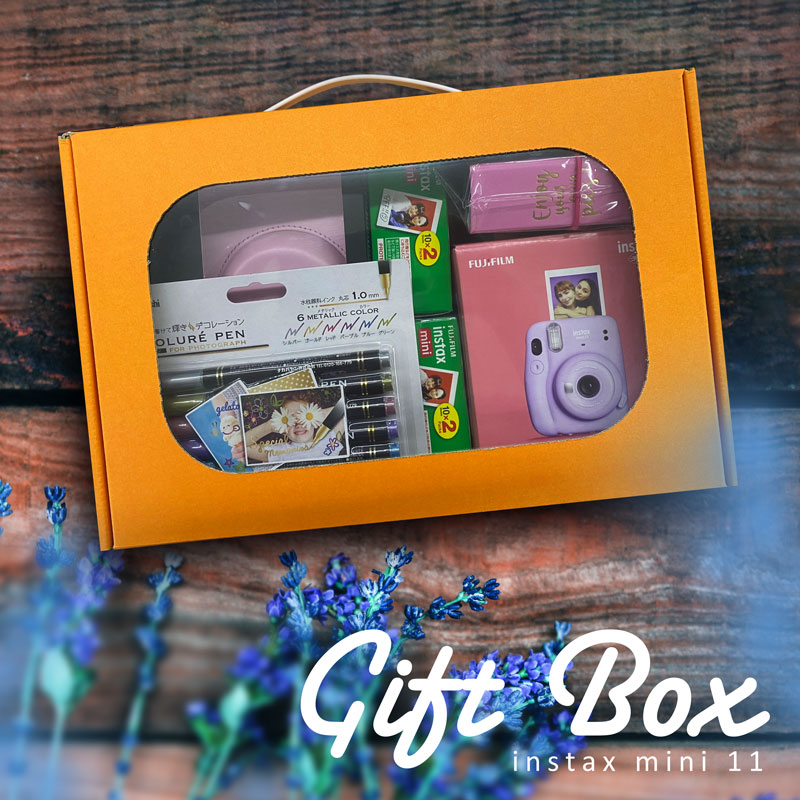 予約商品 11 5出荷予定 ギフト チェキ 富士フィルム フジフィルム チェキ インスタントカメラ Instax Mini11パープル カメラケース付きギフトboxセット Fitzfishponds Com