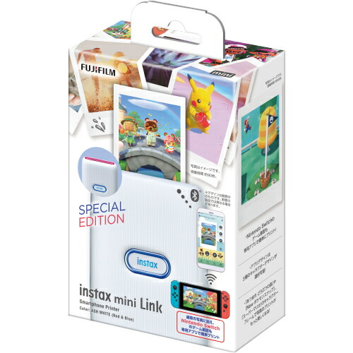 楽天市場 フィルム枚セット 富士フィルム キャラチェキ スマホプリンターリンク スペシャルエディション ニンテンドースイッチ Ins Mini Link Nintendo Switchフィルム枚付き トキワカメラ