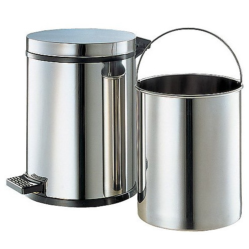 砂ぼこりカン（ステンレス鋼製）DX 電気容量10L φ270×360粍 4582219964244 紙くずかご ペール箱 事務属具 その他-医薬品・コンタクト・介護-介護用品