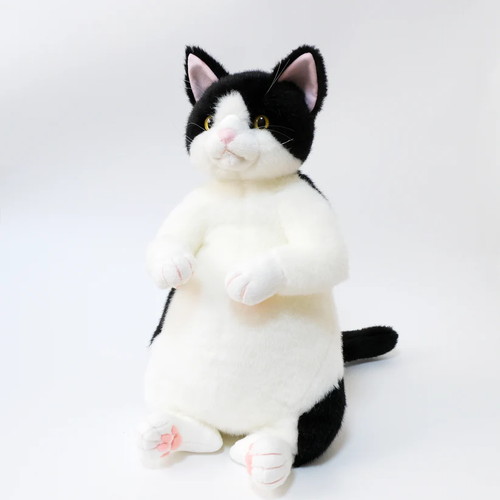 Cuddly カドリー タマ子 黒白(約45cm 約650g) ソメゴローとゆかいな仲間たち 猫ぬいぐるみ【日本製】