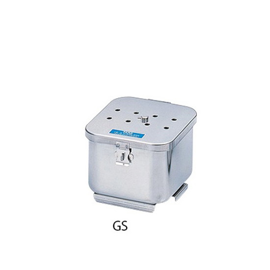 松本製器　卓上オートクレーブ用角カスト (フタ･底開閉式) 120×120×85mm　GS