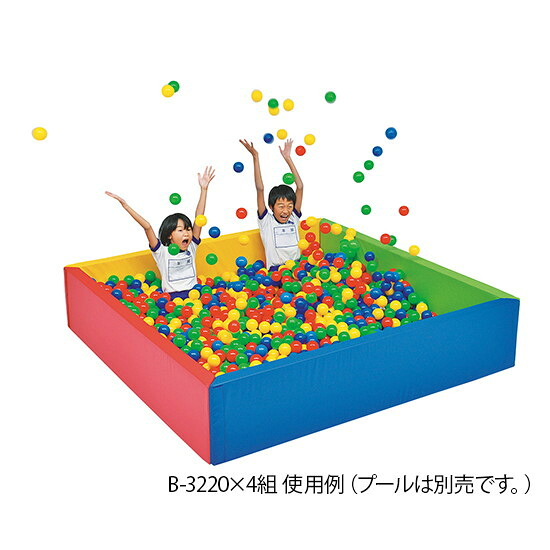 トーエイライト　ボールプール用 PEボール(青・緑・赤・黄) 500個入　B-3220　4518891042956