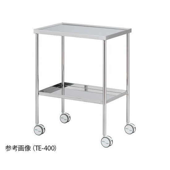 ナビス（アズワン） ステンレス鋼手押し車 手摺り皆無 600×400×800粍  TE-600 4589638403675 その他-介護用品
