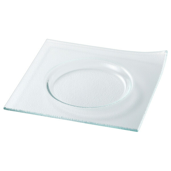 楽天市場】ルーブル スクエア プレート 24cm ガラス グリーン 前菜