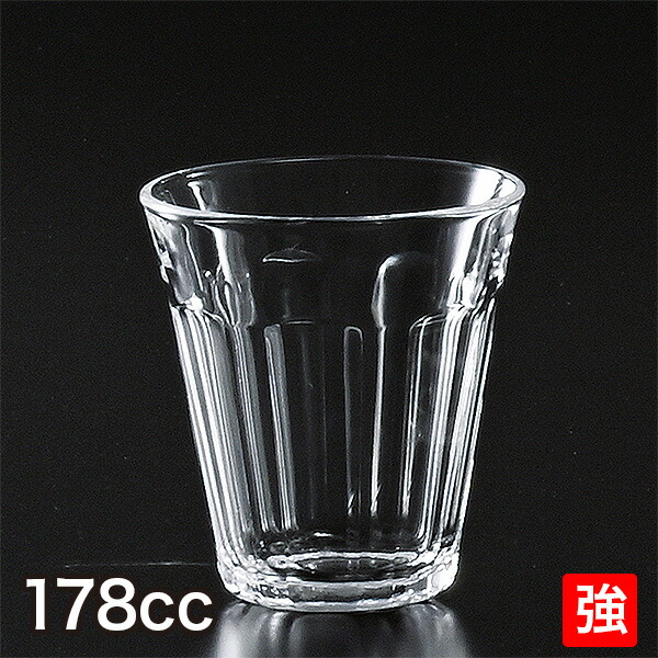 楽天市場】コップ、グラス W6.3cm 400cc 6個 変形角柱大 吉沼硝子（YD1