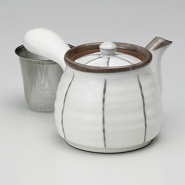 楽天市場 京十草六兵衛急須 アミ付 約450cc 白系 和食器 急須 ポット 日本製 美濃焼 業務用 ポット ティーポット 紅茶 おしゃれ お茶 カフェ風 カフェ食器 飲食店 旅館 ホテル 27 3 147 I 陶器屋プロ