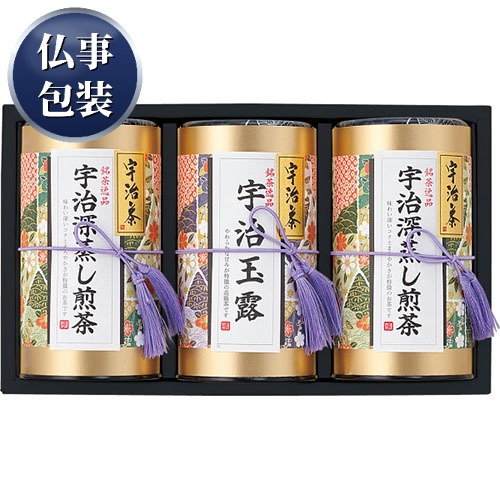【ギフト包装済／仏事用】宇治銘茶詰合せ[代引不可]