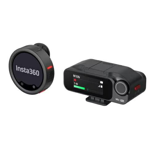 Insta360 Insta360 Mic Pro 1TX+1RX 送信機1台+受信機1台 MCB10-MICPRO02 カスタマイズできるE-Inkディスプレイ搭載ワイヤレスマイク｜特価COM