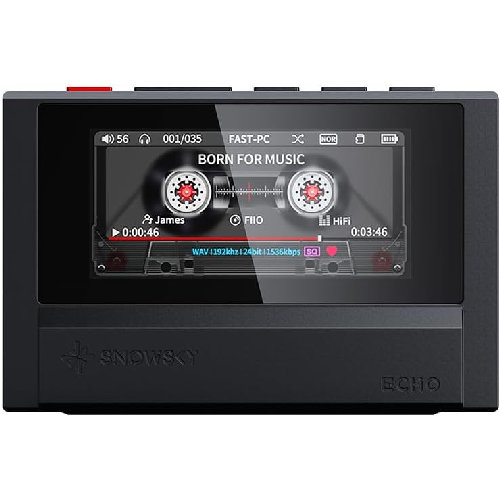 FiiO(フィーオ) FIO-SSECHO-B ブラック Snowsky ECHO デジタルオーディオプレーヤー 4GB DAC CS43198 x2基搭載 ハイレゾ Bluetooth送信対応｜特価COM