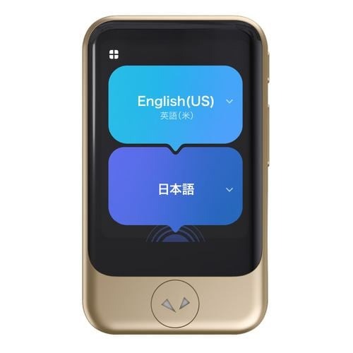 【長期保証付】ソースネクスト SOURCENEXT POCKETALK S2 Plus G(ポケトークS2プラス) グローバル通信2年 ゴールド