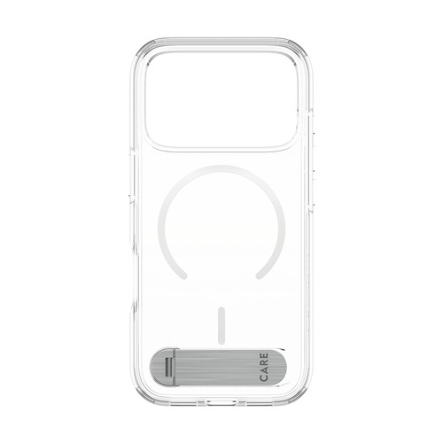 care iPhone17 Pro用 CARE by PanzerGlass Feature Case Transparent w. Color Kickstand & MagSafe iPhone17Proケース CR77825
