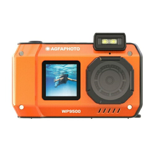 AGFA アグフア AGFA WP9500-OG オレンジ色 雨合羽デジタル写真機 IP68 雨合羽/防塵役立つこと