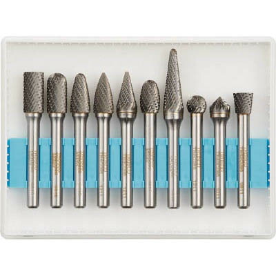 トラスコ中山  TB-C095-10S 超硬バーセットCシリーズ 軸6mm 刃径9.5mm 10本セット TBC09510S