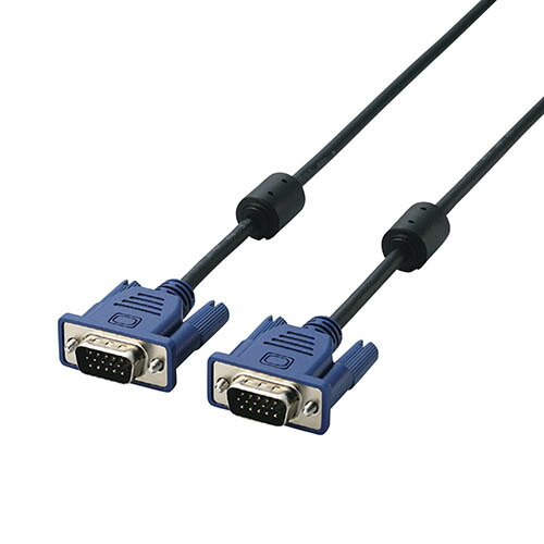 エレコム ELECOM CAC-L20BK/RS ブラック RoHS準拠 D-Sub15ピン ミニ ケーブル 20m CACL20BKRS