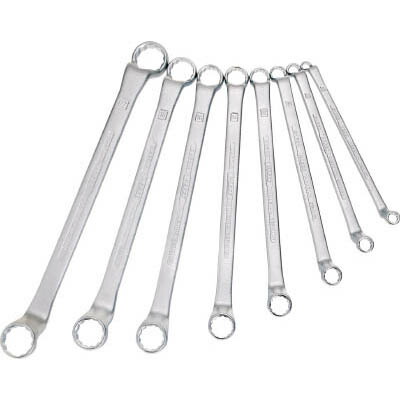 ハゼット ＨＡＺＥＴ 630/8 両口めがねレンチセット 75度ディープオフセット 8丁セット