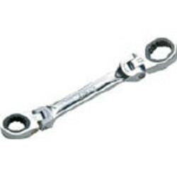 京都機械工具 MR1S-1719F ショートラチェットめがねレンチ 両頭首振りタイプ 17X19mm MR1S1719F