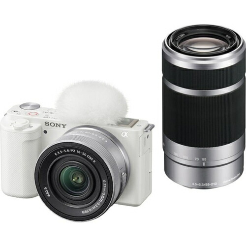 ソニー SONY VLOGCAM ZV-E10XW ホワイト ダブルズームレンズキット ミラーレス一眼デジタルカメラ｜特価COM