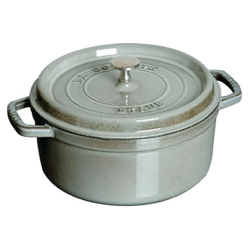 ストウブ ピコ ココット ラウンド IH対応 両手鍋 20cm 40509-304 グレー 【国内正規品/生涯保証付】