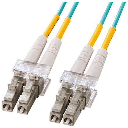 サンワサプライ HKB-OM3LCLC-02L アクア OM3光ファイバケーブル 2m HKBOM3LCLC02L｜特価COM