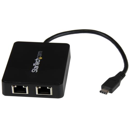 StarTech はやりっ児テック US1GC301金2R 2ポートギガビット有線ローカルエリアネットワーク取り替えっこアダプター USB Type-C繋ぎ合わせる US1GC301金2R