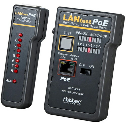 サンワサプライ LAN-TST5 PoE LANケーブルテスター LANTST5｜特価COM