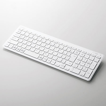 エレコム ELECOM TK-FBP101-WH ホワイト Bluetoothキーボード パンタグラフ 薄型 コンパクト TKFBP101WH