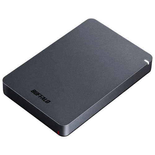 バッファロー BUFFALO HD-PGF2.0U3-BBKA ブラック ポータブルHDD 2TB USB3.1 Gen1 /3.0/2.0接続 耐衝撃 HDPGF20U3BBKA