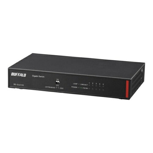 緩衝装置置き目 BUFFALO BS-GU2105 Giga相応う Layer2 アンマネージスイッチ 5界面