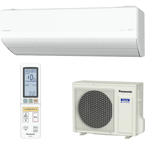 【標準工事費込】パナソニック Panasonic エアコン 6畳用 2.2kW パナソニック Eolia エオリア CS-X226D-W クリスタルホワイト 電源100V