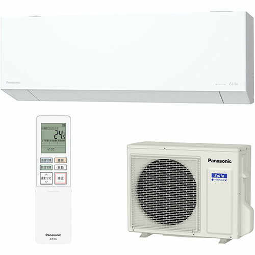 【標準工事費込】パナソニック Panasonic エアコン 10畳用 2.8kW パナソニック Eolia エオリア CS-EX286D-W クリスタルホワイト 電源100V｜特価COM
