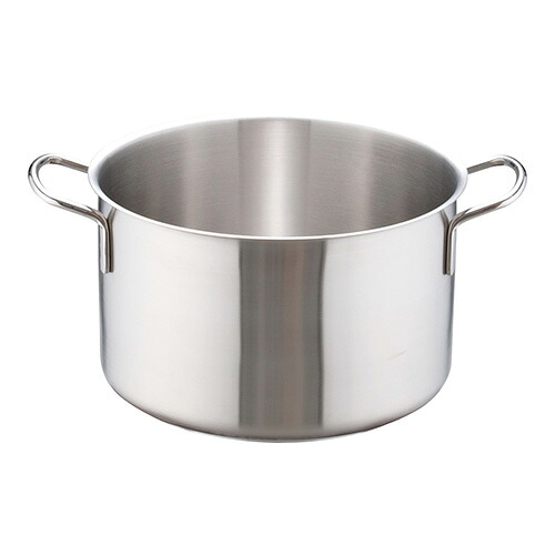 遠藤商事 インダクション18-8半寸胴鍋 蓋無 32cm 4905001111235