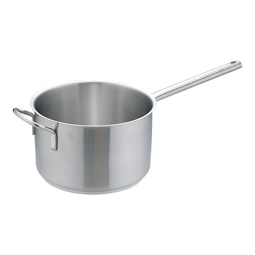 遠藤商事 インダクション18-8片手深型鍋 蓋無 28cm 4905001111433