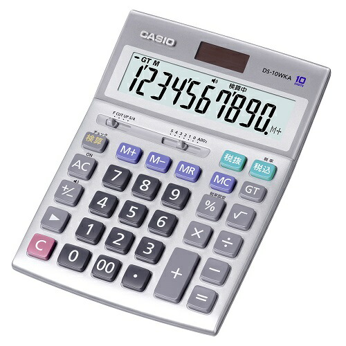 CASIO カシオ DS-10WKA-N デスクタイプ 実務電卓 10桁 DS10WKAN