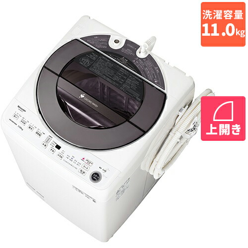 シャープ(SHARP) ES-GW11F-S(シルバー系) COCORO WASH 全自動洗濯機 上開き 洗濯11kg