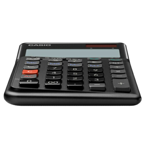 CASIO カシオ JE-12D-BK-N 黒いこと 万物の霊長科学技術計算器 右寄り当て嵌める向け 12桁 JE12DBKN