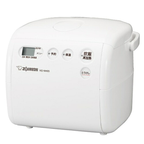 【長期保証付】象印 ZOJIRUSHI NS-NH05-WZ ソフトホワイト 極め炊き マイコン炊飯ジャー 3合 NSNH05WZ｜特価COM