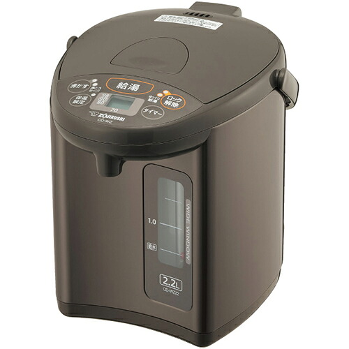 象印 ZOJIRUSHI CD-WZ22-TM メタリックブラウン マイコン沸とう 電動ポット 容量2.2L 700W CDWZ22TM|特価COM