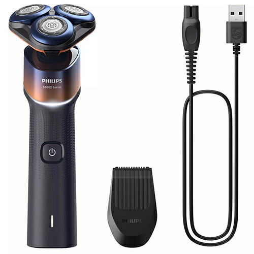 フィリップス PHILIPS X5012/05 ｵﾚﾝｼﾞ/ｱﾄﾞﾘｱﾌﾞﾙｰ Shaver series 5000X 回転式 ｳｪｯﾄ&ﾄﾞﾗｲ電気ｼｪｰﾊﾞｰ X501205