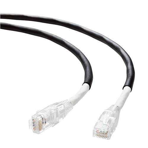 エレコム ELECOM LD-GPAOS/BK20 ブラック LANケーブル CAT6A 20m 屋外用 高速 10Gbps ストレート LDGPAOSBK20