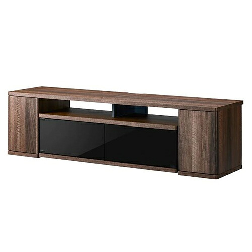 朝日木材加工 AS-SBS1500-DB ダークブラウン木目 サウンドバー収納付きテレビ台|特価COM
