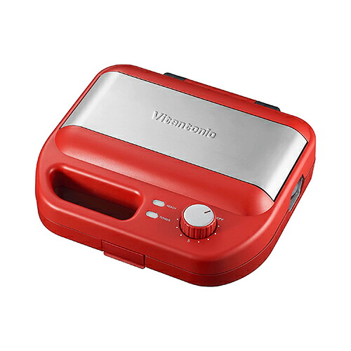 ビタントニオ Vitantonio VWH-600-R レッド ワッフル&ホットサンドベーカー VWH600R