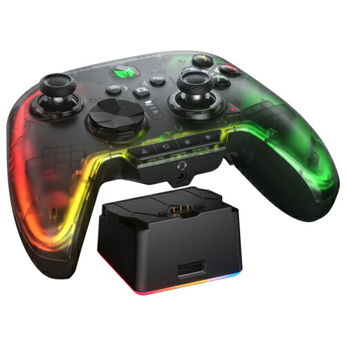 BIGBIG WON ビッグビッグウォン RAINBOW2 Pro combo 無線/有線ゲームコントローラー LEDライト付き充電台付き RAINBOW2Procomb｜特価COM