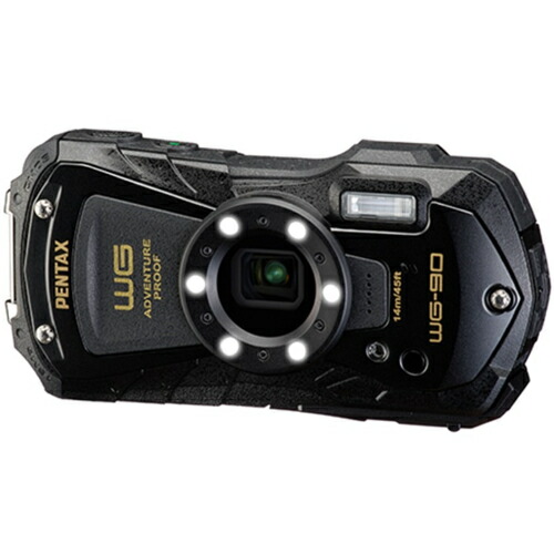 ペンタックス PENTAX WG-90 黒いこと 雨合羽コンパクトデジタルカメラ WG90BK