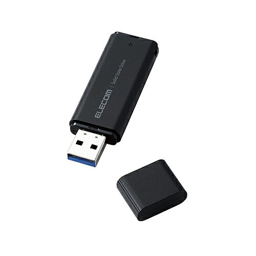 エレコム ELECOM ESD-EMC2000G-BK 黒いこと SSD 外後ばらい 2結核症 USB3.2 Gen1 読出最大400MB/秒 旗がしら式 ESDEMC2000GBK