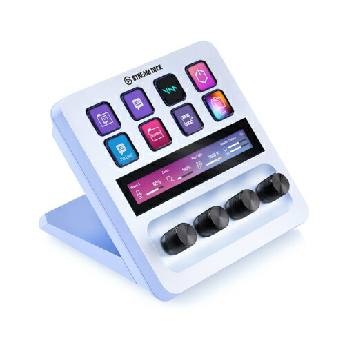 【対象ショップ限定 先着1000円OFFクーポン】エルガト Elgato(エルガト) Stream Deck + Elgato ホワイト タッチパネル付き 10GBD9911 10GBD9911