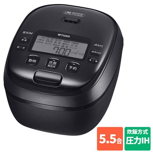 タイガー魔法瓶 TIGER JRI-B100-K ブラック 炊きたて 圧力IHジャー炊飯器 5.5合|特価COM