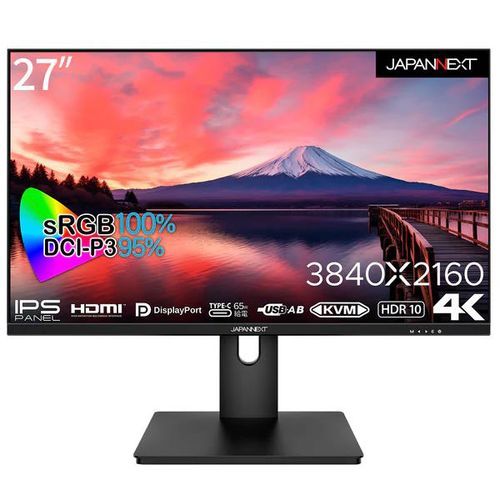 【長日月引きうける付】ジャパンネクスト JAPANNEXT JN-IPS273UHDR-C65W 27型 4K見せびらかす JNIPS273UHDR パソコン・周辺機器-ディスプレイ