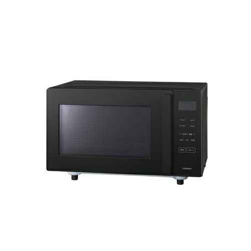 【長期保証付】ツインバード TWINBIRD DR-E216B ブラック センサー付フラットオーブンレンジ 16L DRE216B