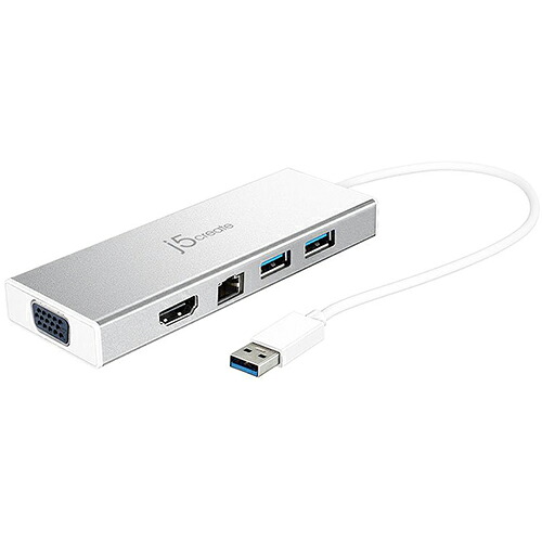 j5create JUD380 USB 3.0 デュアルモニタ 5in1ミニドック JUD380