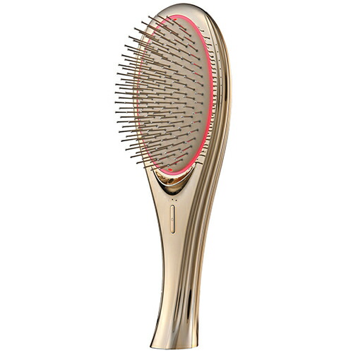 ウェイブウェイブ WH41-01-GD ゴールド WAVEWAVE EMS Brush Air WH4101GD 電動頭皮ブラシ-美容・健康家電